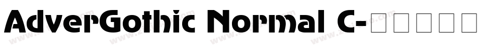 AdverGothic Normal C字体转换
